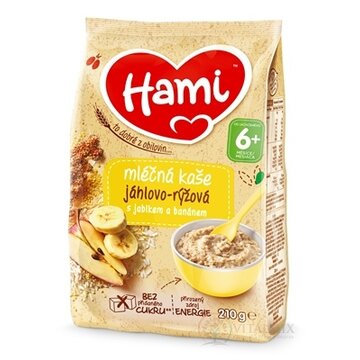Hami mliečna kaša pšenovo - ryžová s jabkom a banánom (od ukonč. 6. mesiaca) 1x210 g obrázok